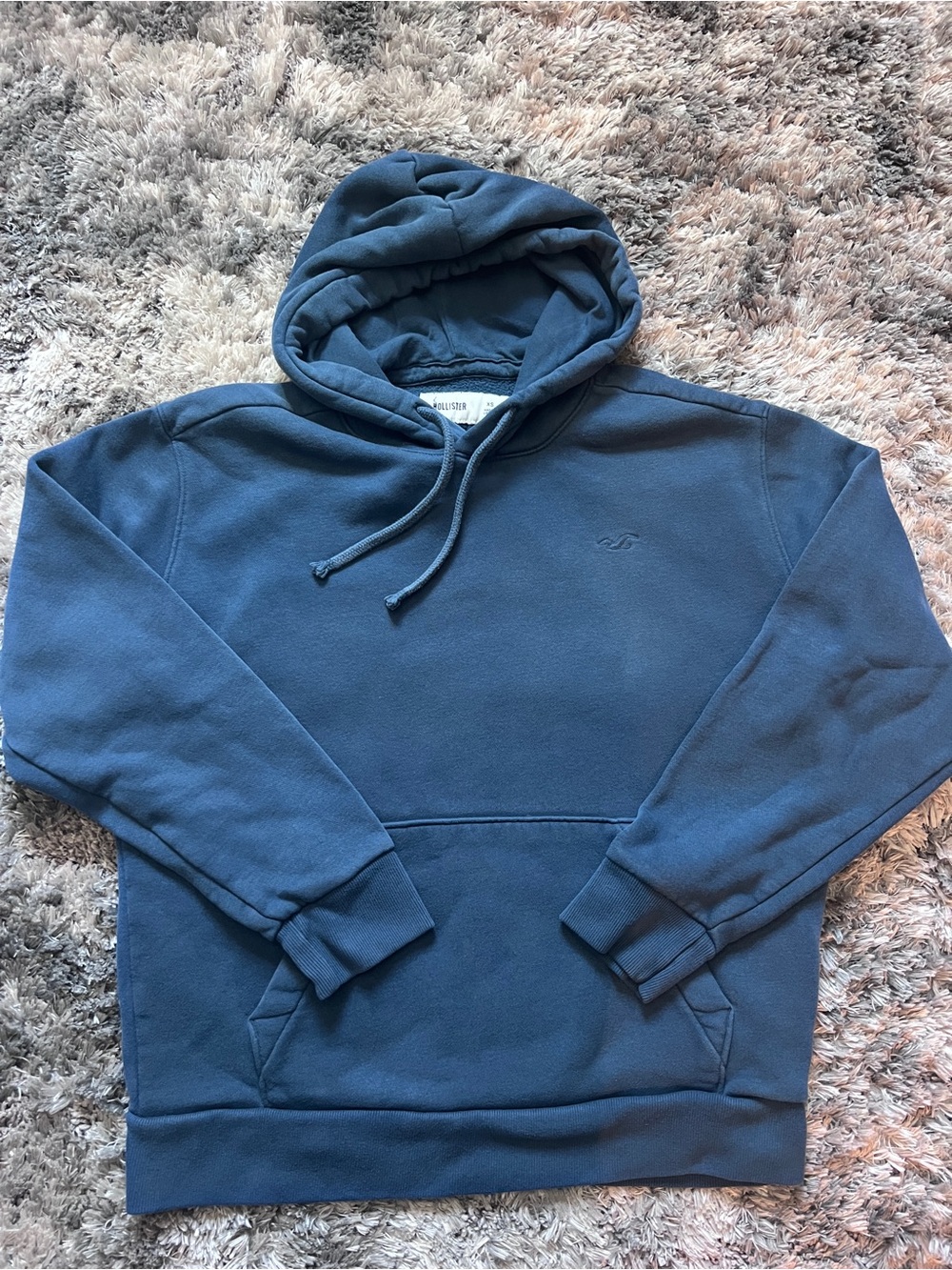 Hollister Boys XS Blue Pullover Hoodie